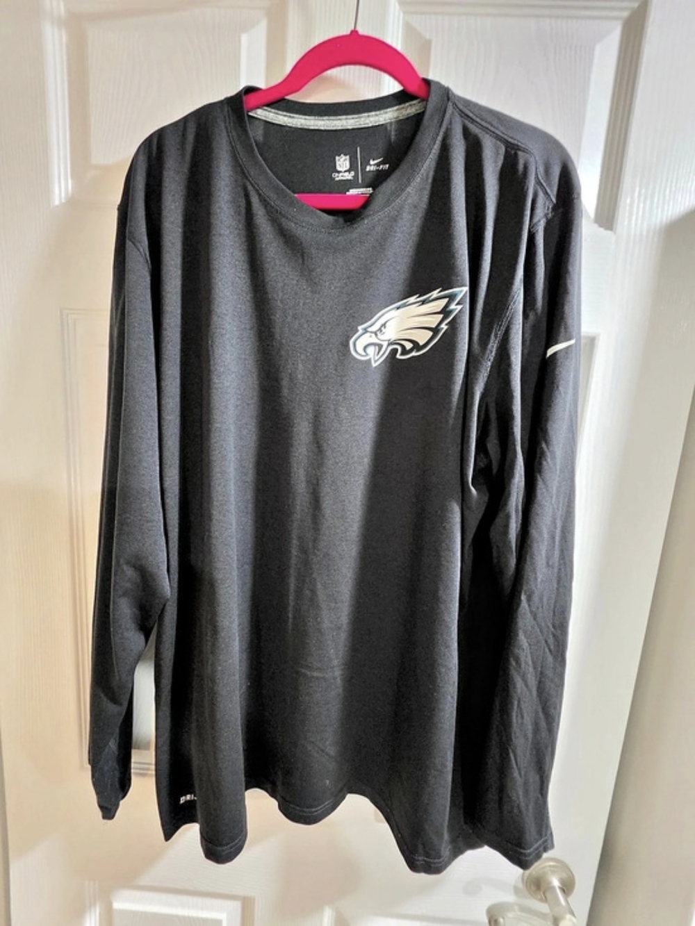 Nike Philadelphia Eagles NFL Onfield Dri-FIT long-sleeve jersey Black XXL